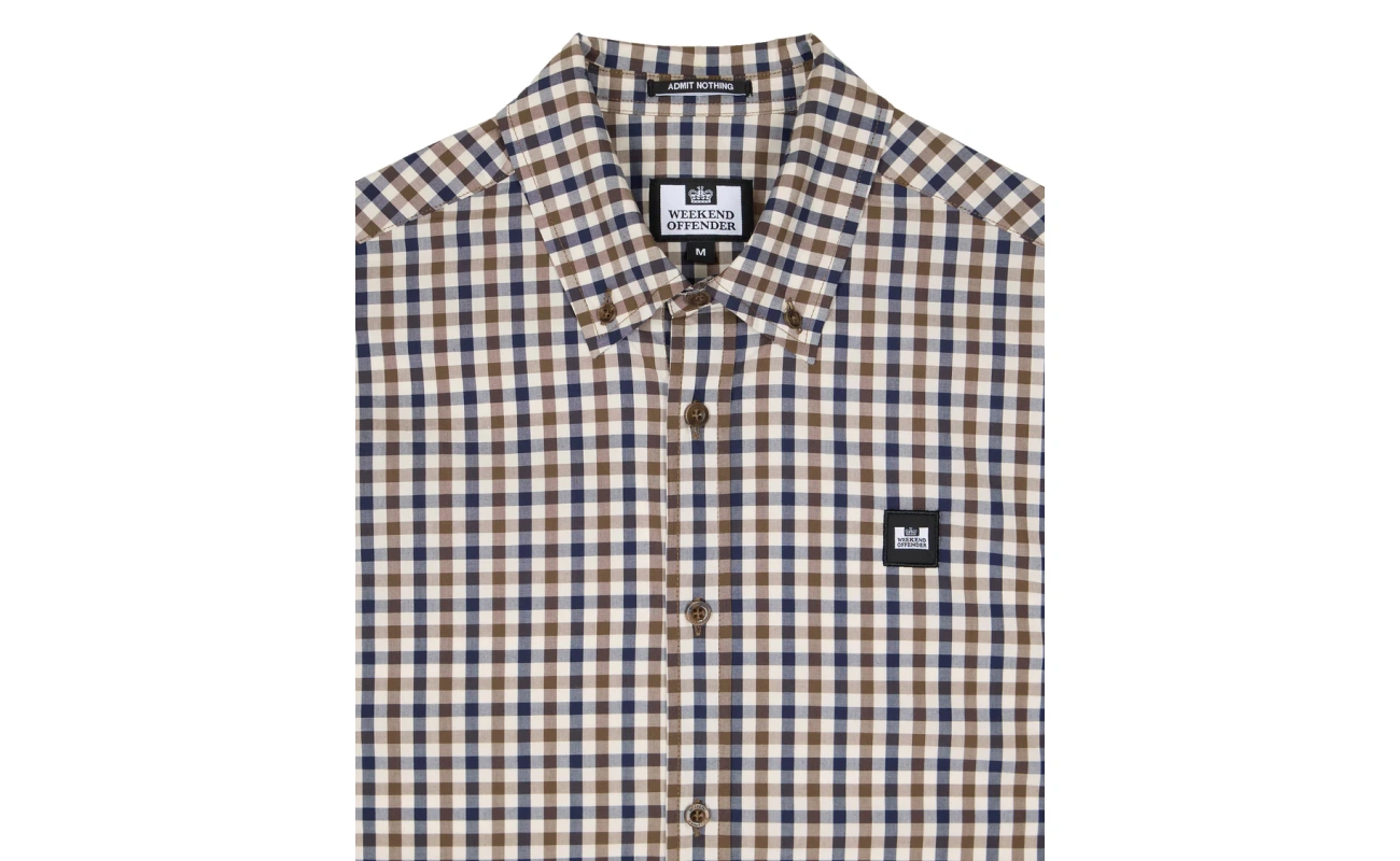 Weekend Offender Lisbon karirana košulja midhouse