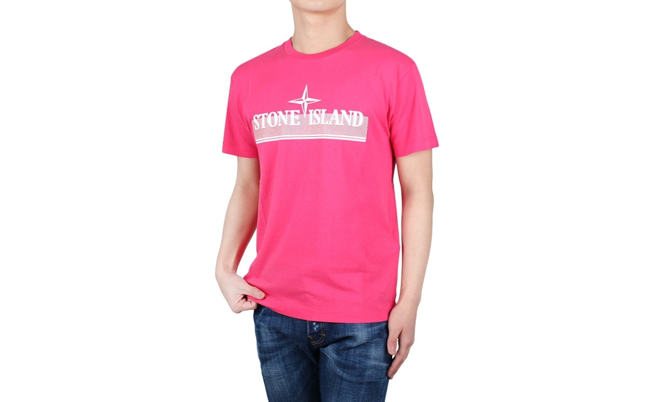 Stone Island Tricromia majica roza