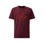 CP Company Jersey 24/1 Logo Grid majica bordo