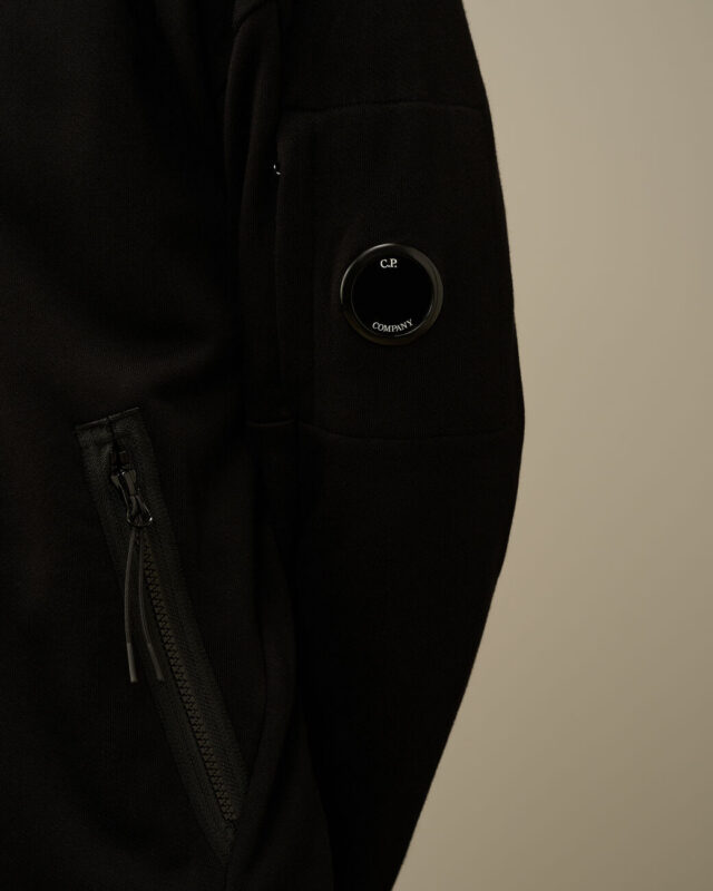 CP Company Raised 1/4 zip lens duks crni