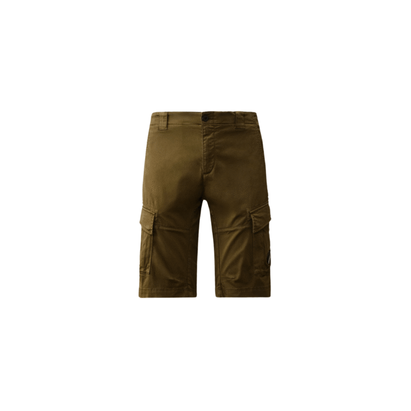 CP Company Sateen lens bermude maslinasto zelene