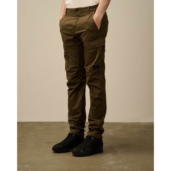 CP Company Sateen lens pantalone maslinasto zelene-1