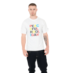 Peaceful Hooligan Stencil majica bela