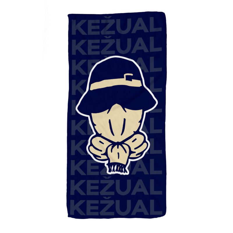 Kežual Central logo peškir plavi