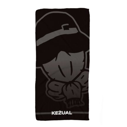 Kežual Diagonal logo peškir crni