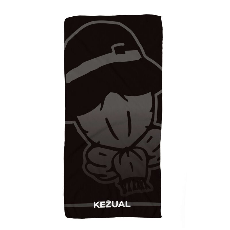 Kežual Diagonal logo peškir crni