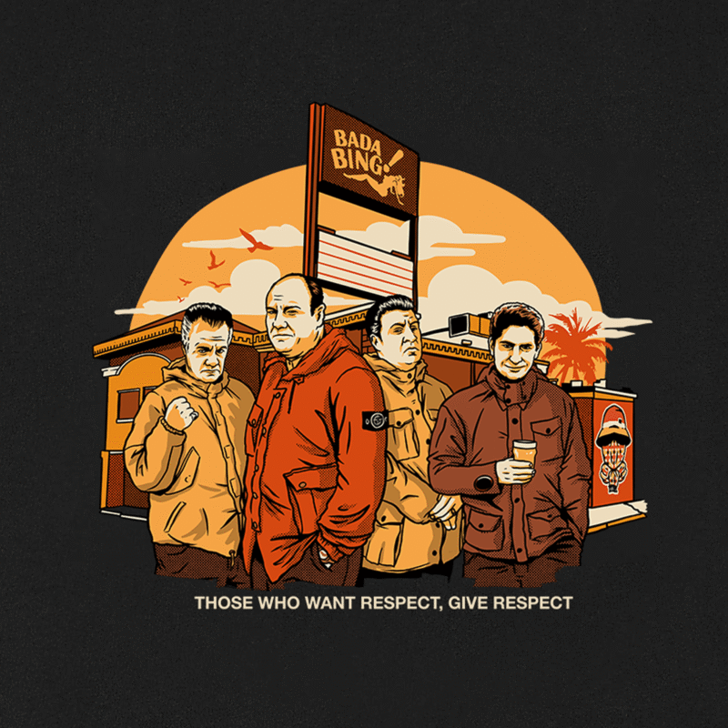 Kežual Sopranos majica crna-2