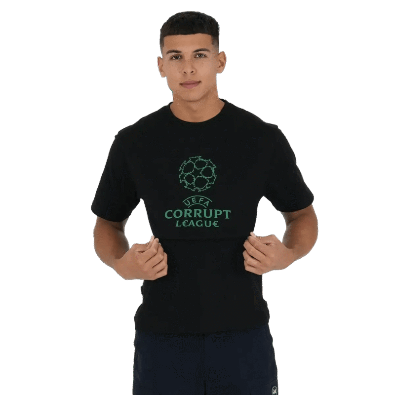 Peaceful Hooligan Corrupt League majica crna