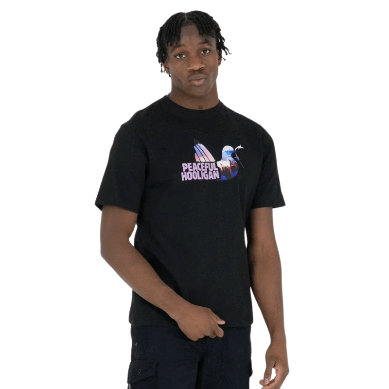 Peaceful Hooligan Flare majica crna-2
