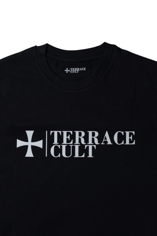 Terrace Cult Logo majica crno bela