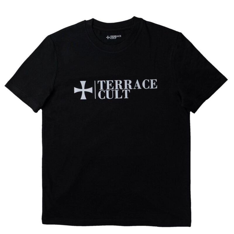 Terrace Cult Logo majica crno bela