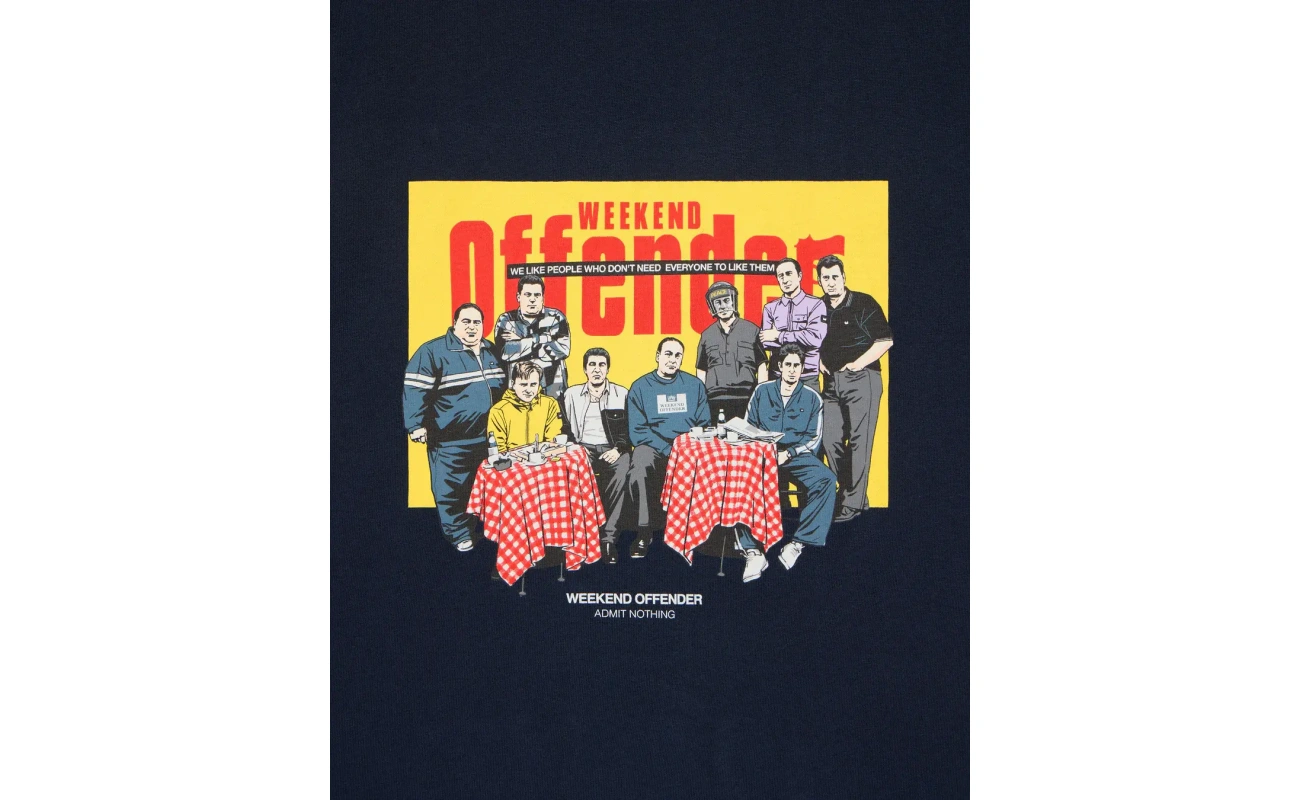 Weekend Offender Satriales majica teget