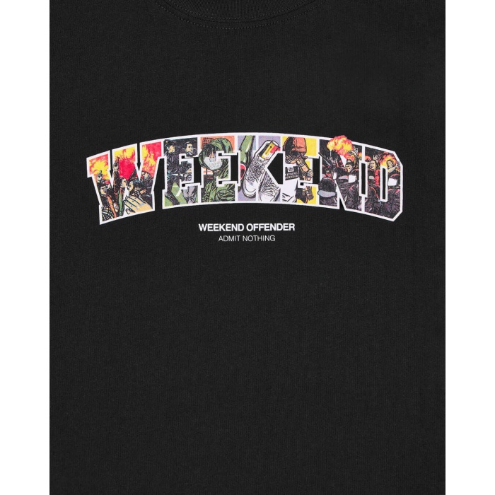 WO Saturday majica crna-1