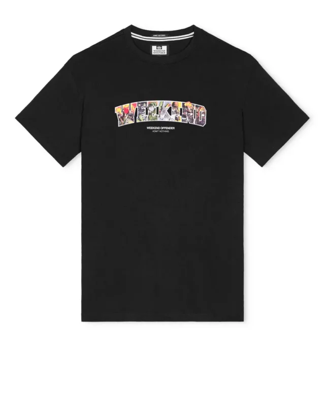 WO Saturday majica crna