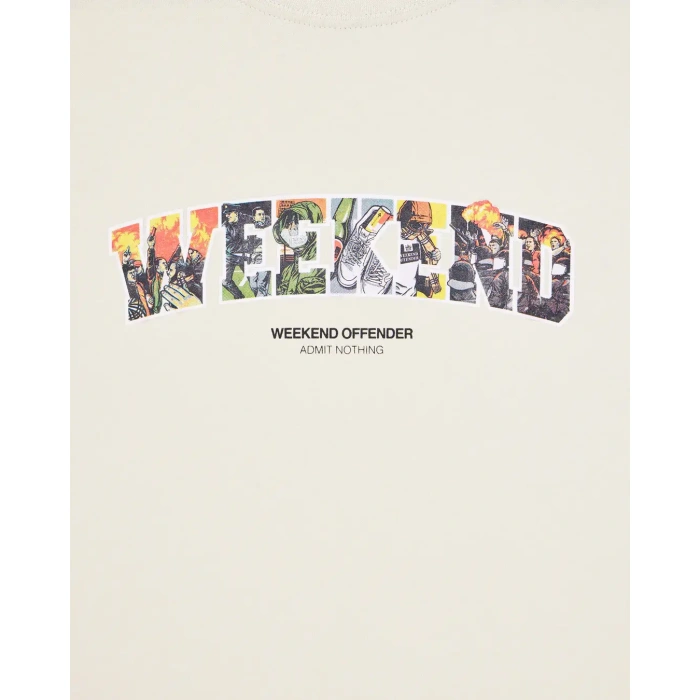 WO Saturday majica krem-1