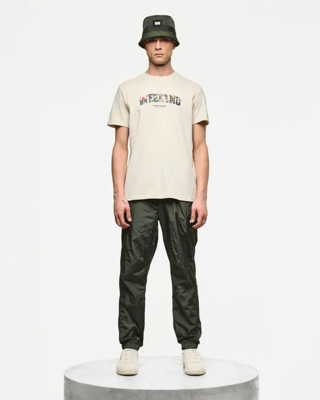 WO Saturday majica krem-2