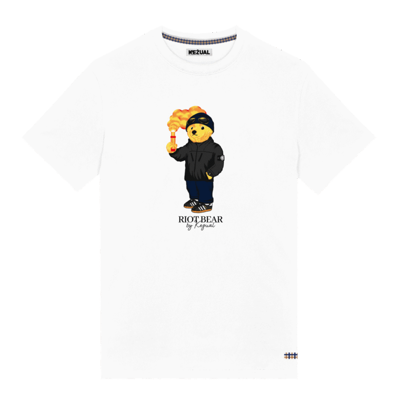 Kežual Riot Bear majica bela