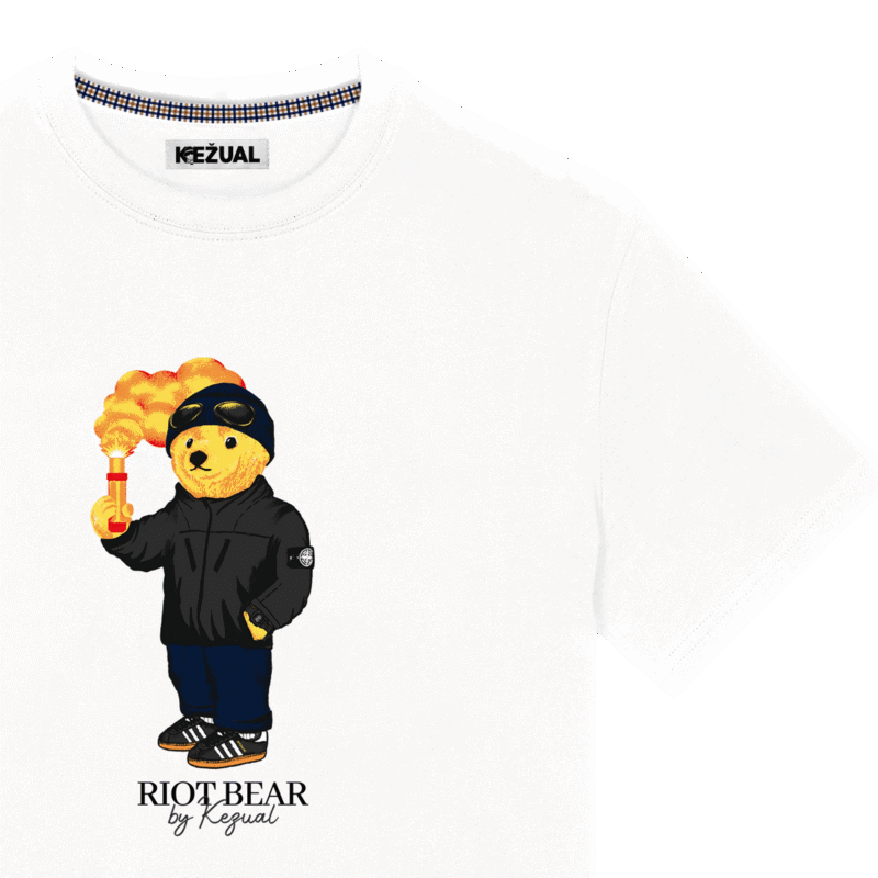 Kežual Riot Bear majica bela