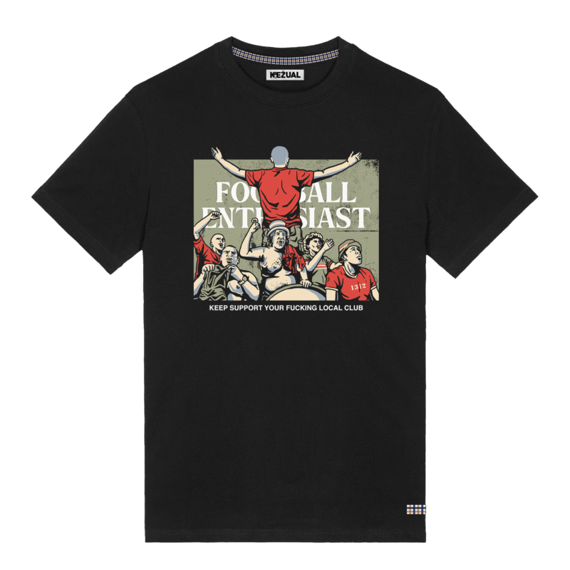 Kežual Support Your Local Club majica crna