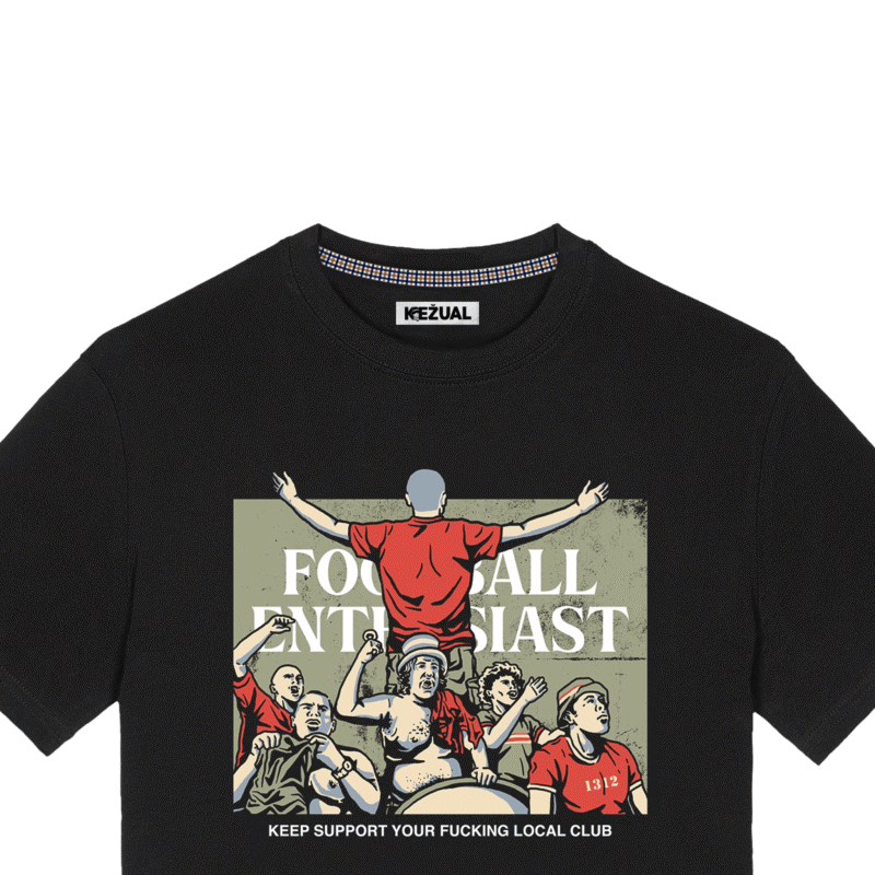 Kežual Support Your Local Club majica crna