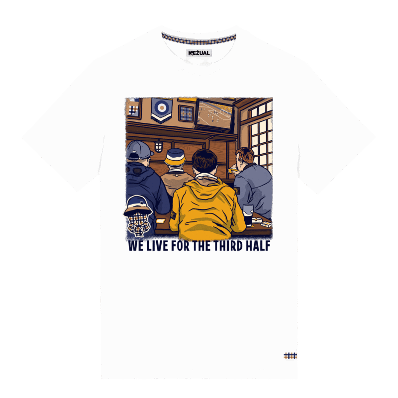 Kežual Third Half majica bela