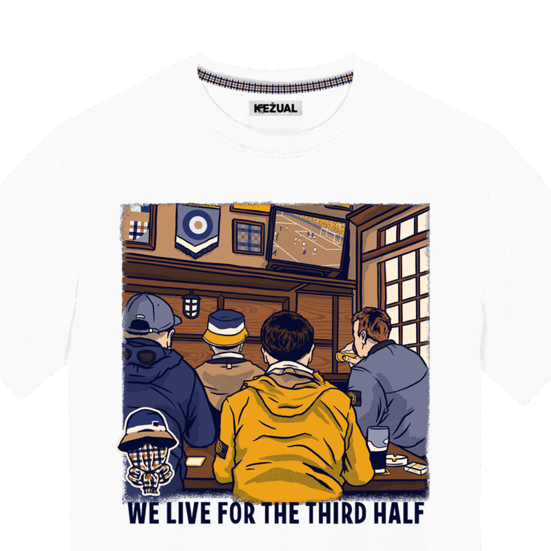 Kežual Third Half majica bela