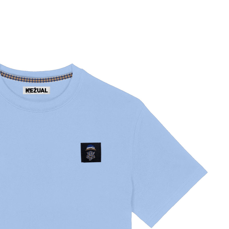 Kežual Logo majica svetlo plava