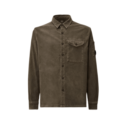 CP Company Corduroy lens košulja siva