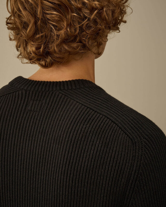 CP Company Full Rib lens džemper crni-2