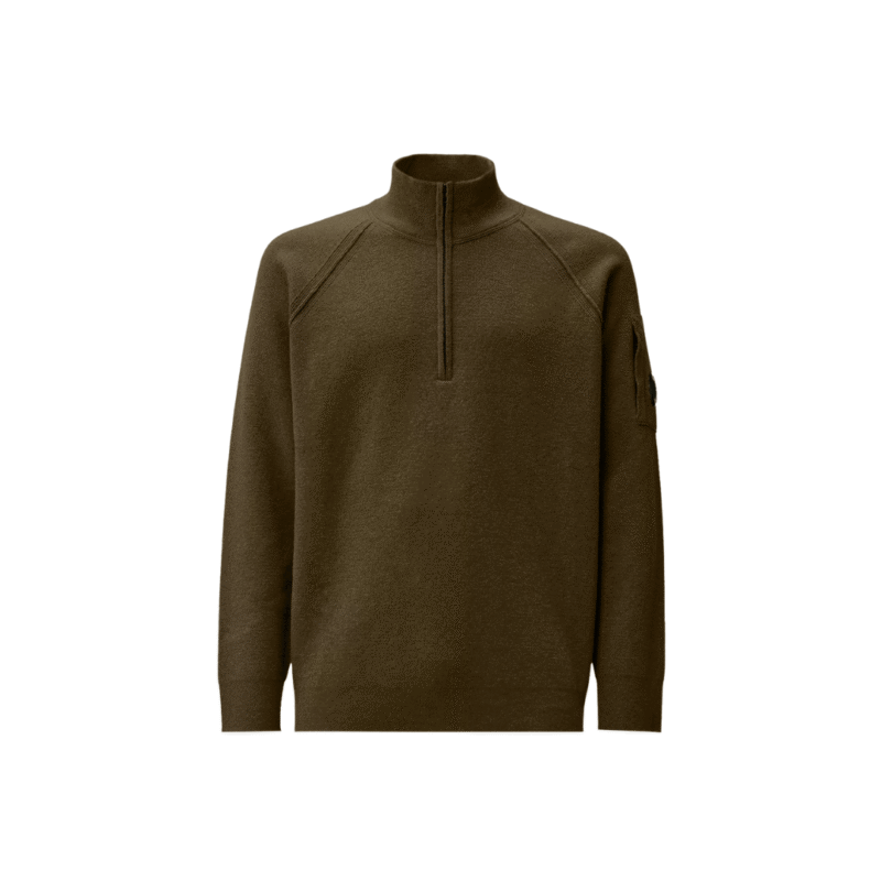 CP Company Lambswool GRS 1/4 lens džemper zeleni