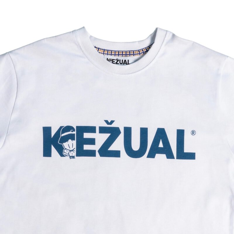 Kežual Biggie majica bela teget-3