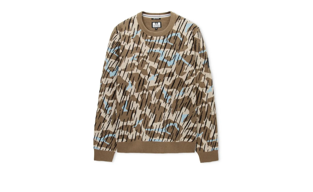 Weekend Offender Difranco Camo džemper tobacco