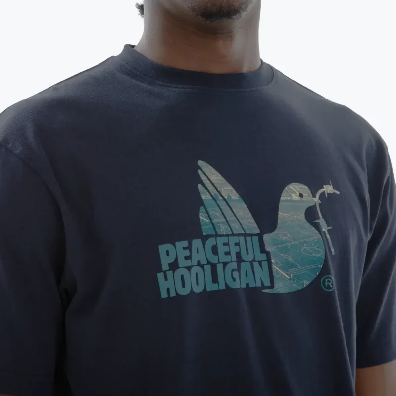 Peaceful Hooligan Hackney majica teget
