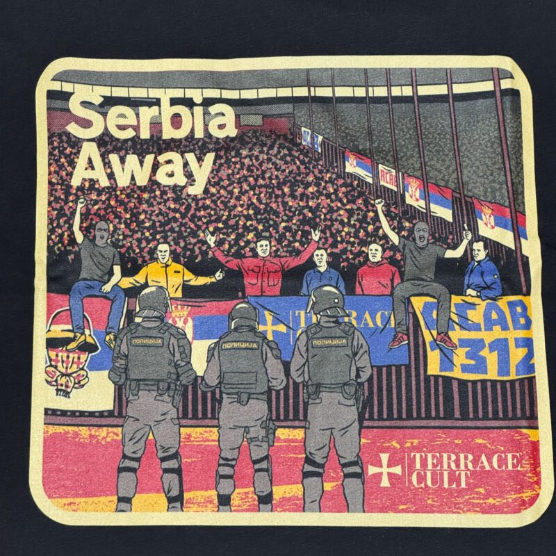 Terrace Cult Serbia Away 2.0 majica crna