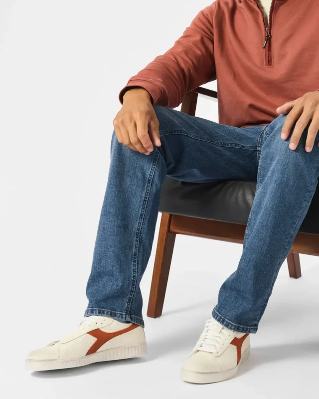 WO Tapered fit farmerke washed vintage-1