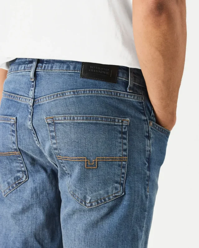 WO Tapered fit farmerke washed vintage