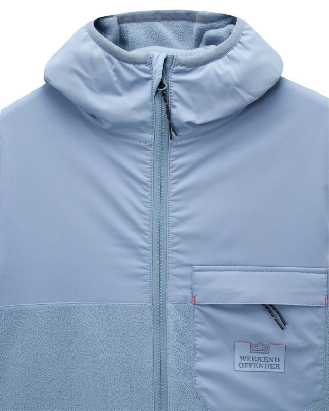 Weekend Offender Frusciante Polar Fleece duks svetlo plavi-1