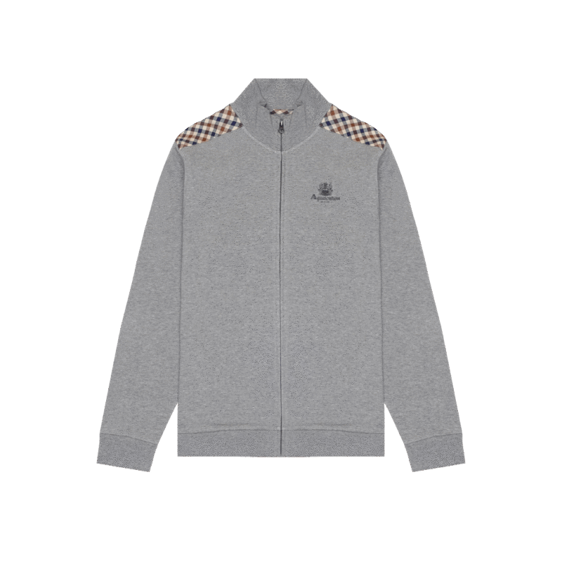 Aquascutum CC Full Zip duks sivi