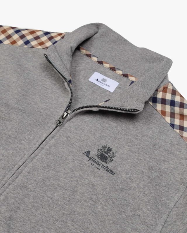 Aquascutum CC Full Zip duks sivi
