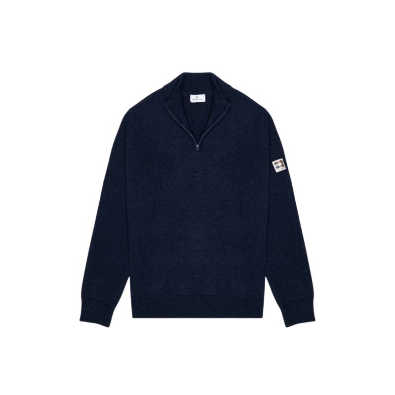 Aquascutum Lambswool 1/4 zip džemper teget