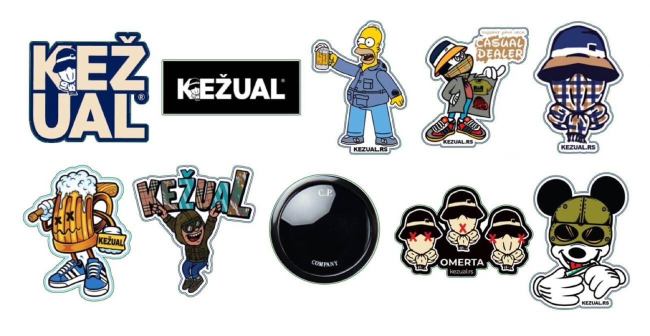 Kežual stikeri