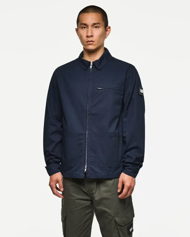 Weekend Offender Caleb overshirt jakna teget
