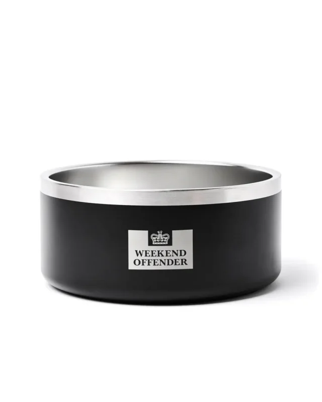 Weekend Offender Large Dog činija crna