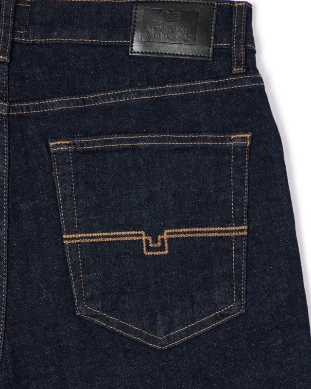 Weekend Offender Loose Fit farmerke dark rinsed-3